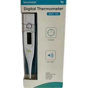 Femometer‎ Digital Thermometer DMT-102 Instant Soft Beep Basal Thermometer